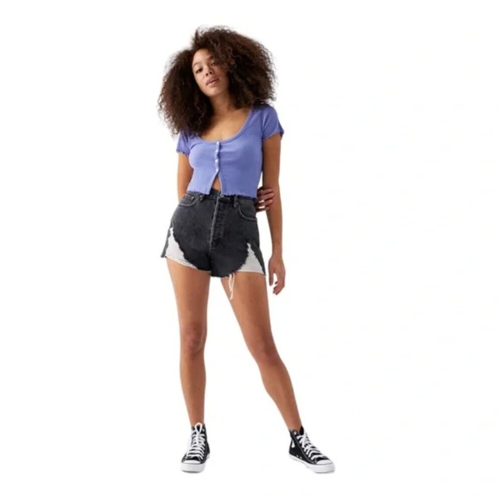 New PacSun Ultra High Rise Vintage Shorts Size 27